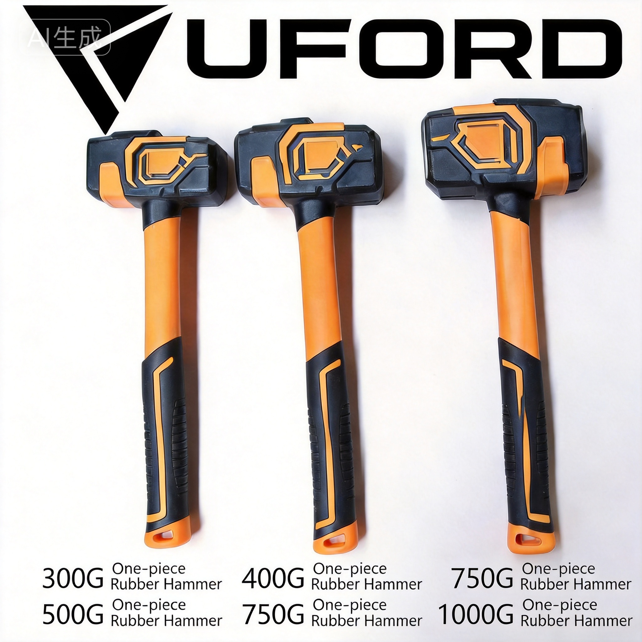 شاكوش مطاطي (كاوتش) صب قطعة واحدة - لتركيب السيراميك والأعمال الدقيقة  Rubber Hammer