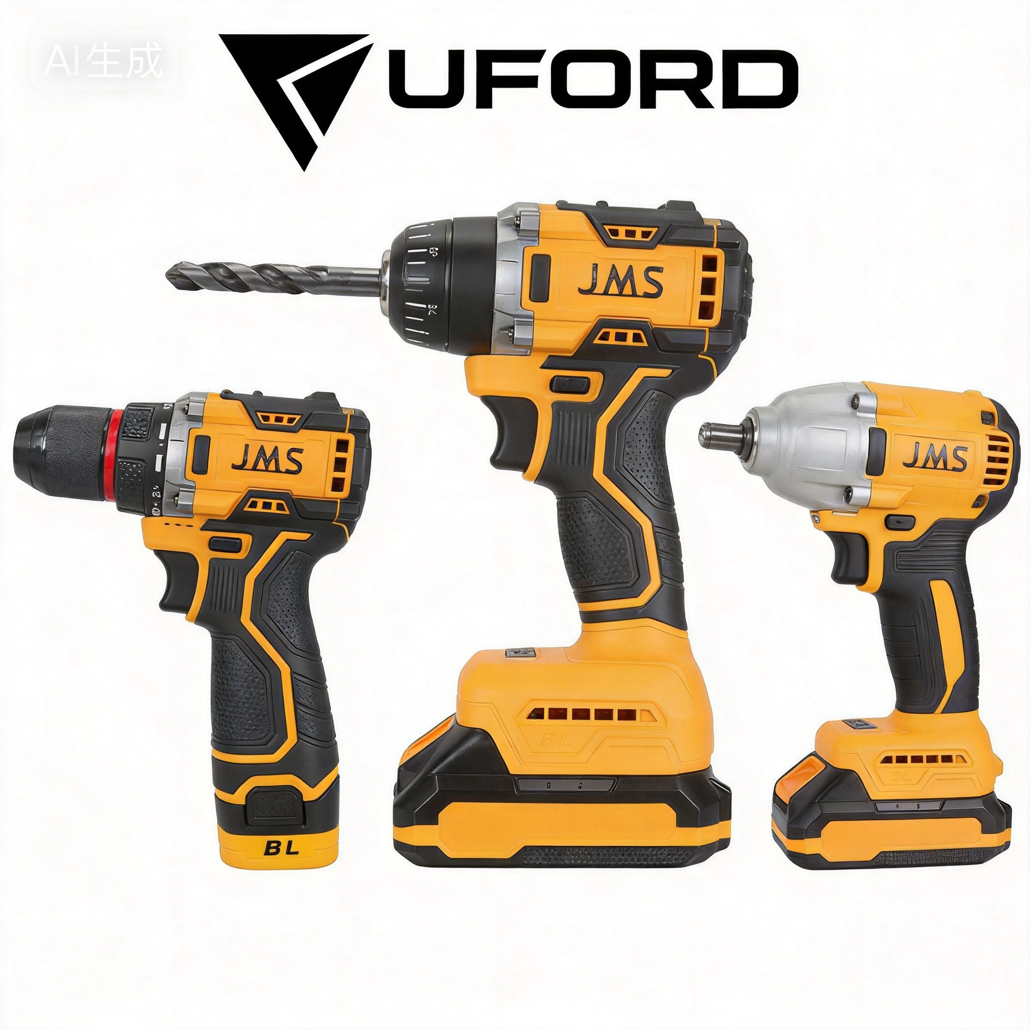 دريل ومفك براغي لاسلكي Cordless Brushless Drill & Impact Wrench Power Tools